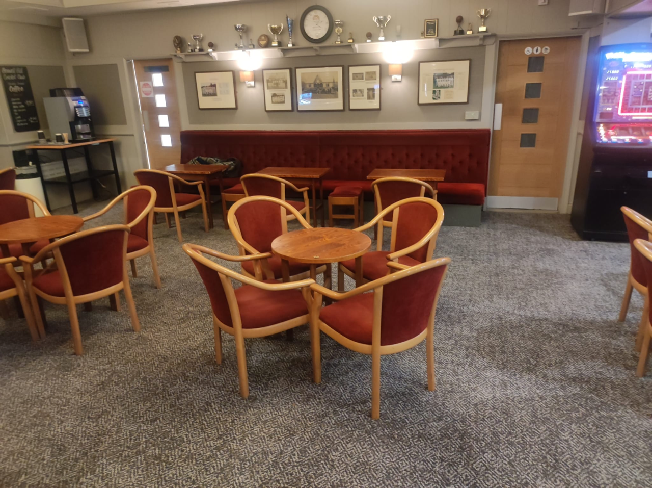 First photos of new carpet in Hill lounge