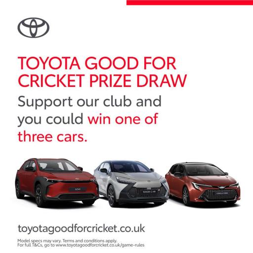 Support Benwell Hill Cricket Club in the Toyota good for Cricket prize draw