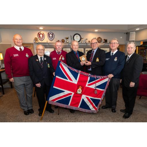UK Veterans One Voice present plaque to Benwell Hill
